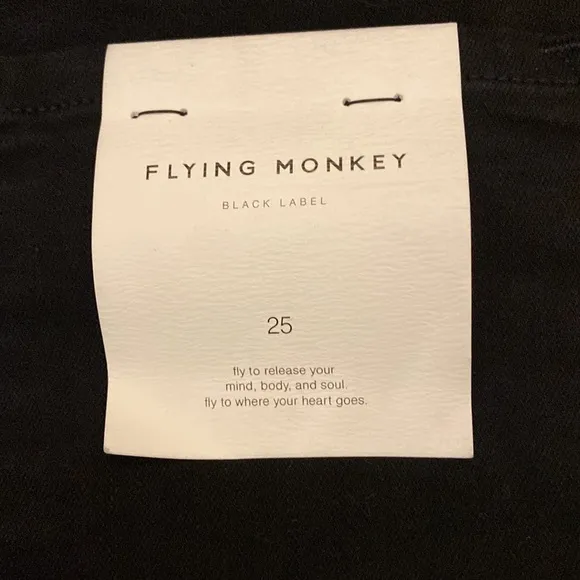 NWT Flying Monkey Women’s Black Skinny Jeans Size 25
