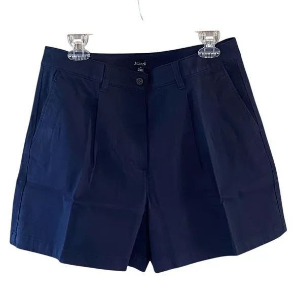 NWT J. Crew Pleated Capeside Chino Shorts Size 10