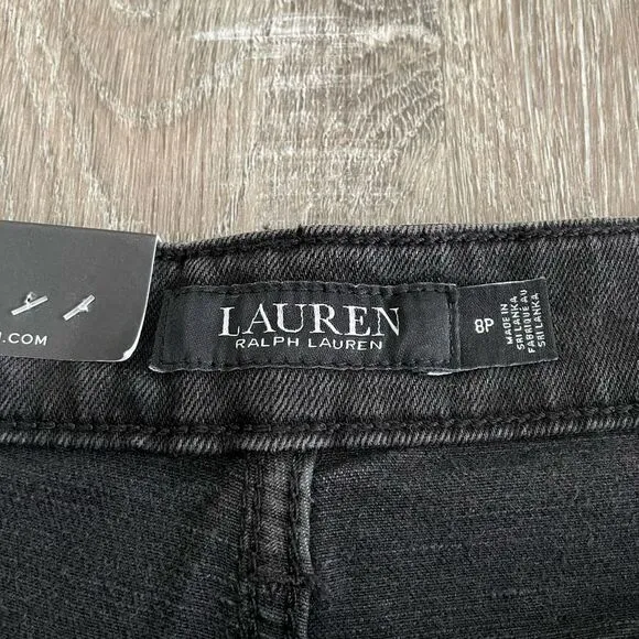 NWT Lauren Ralph Lauren Super Stretch High-Rise Skinny Ankle Jeans - Size: 8P