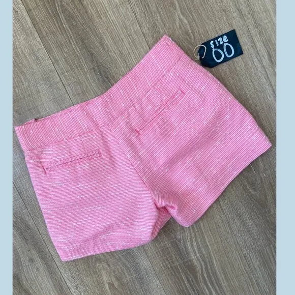 NWT Lilly Pulitzer Sloane Short Sparkle Pink Swirly Boucle Tweed Size 00