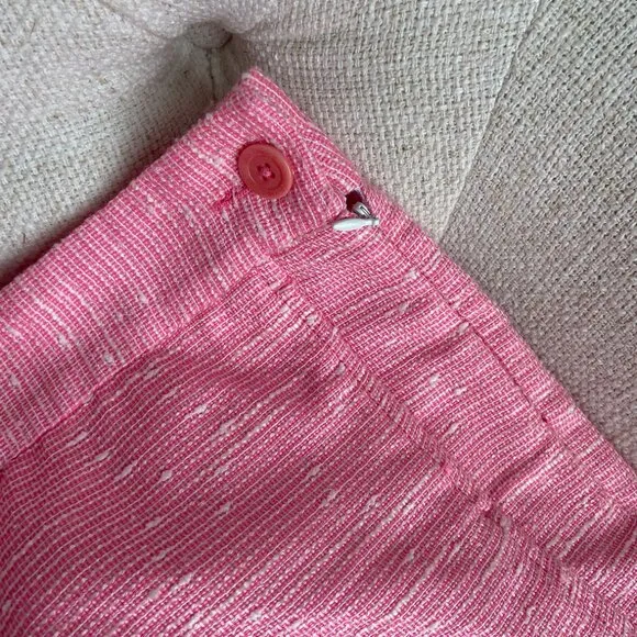 NWT Lilly Pulitzer Sloane Short Sparkle Pink Swirly Boucle Tweed Size 00