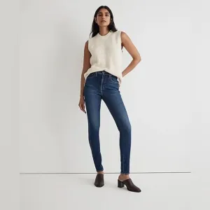 NWT MADEWELL 10” HIGH TOSE SKINNY JEANS DARK WASH SIZE 27
