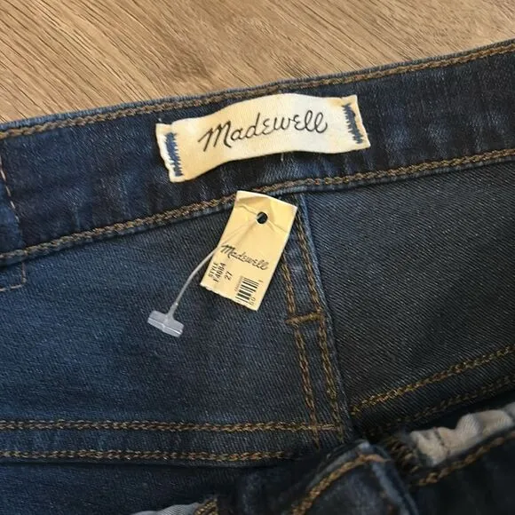 NWT MADEWELL 10” HIGH TOSE SKINNY JEANS DARK WASH SIZE 27