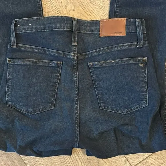 NWT MADEWELL 10” HIGH TOSE SKINNY JEANS DARK WASH SIZE 27