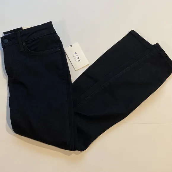 NYDJ SZ 4 Black Denim Skinny Jeans New D28