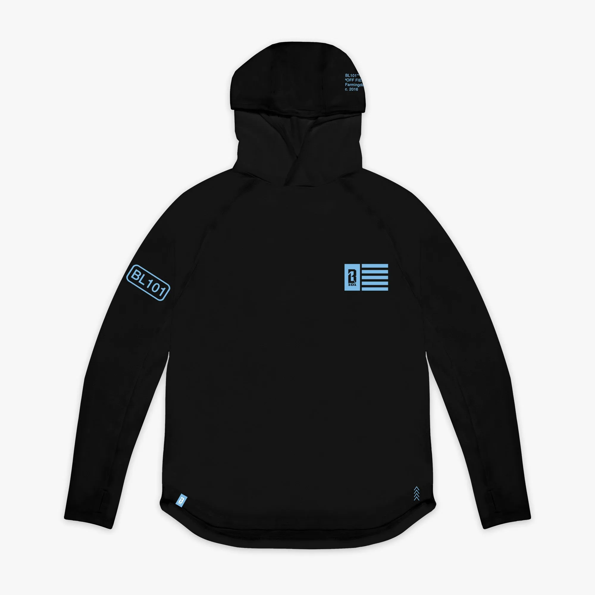Off-Field Hoodie V2 - Black/Light Blue