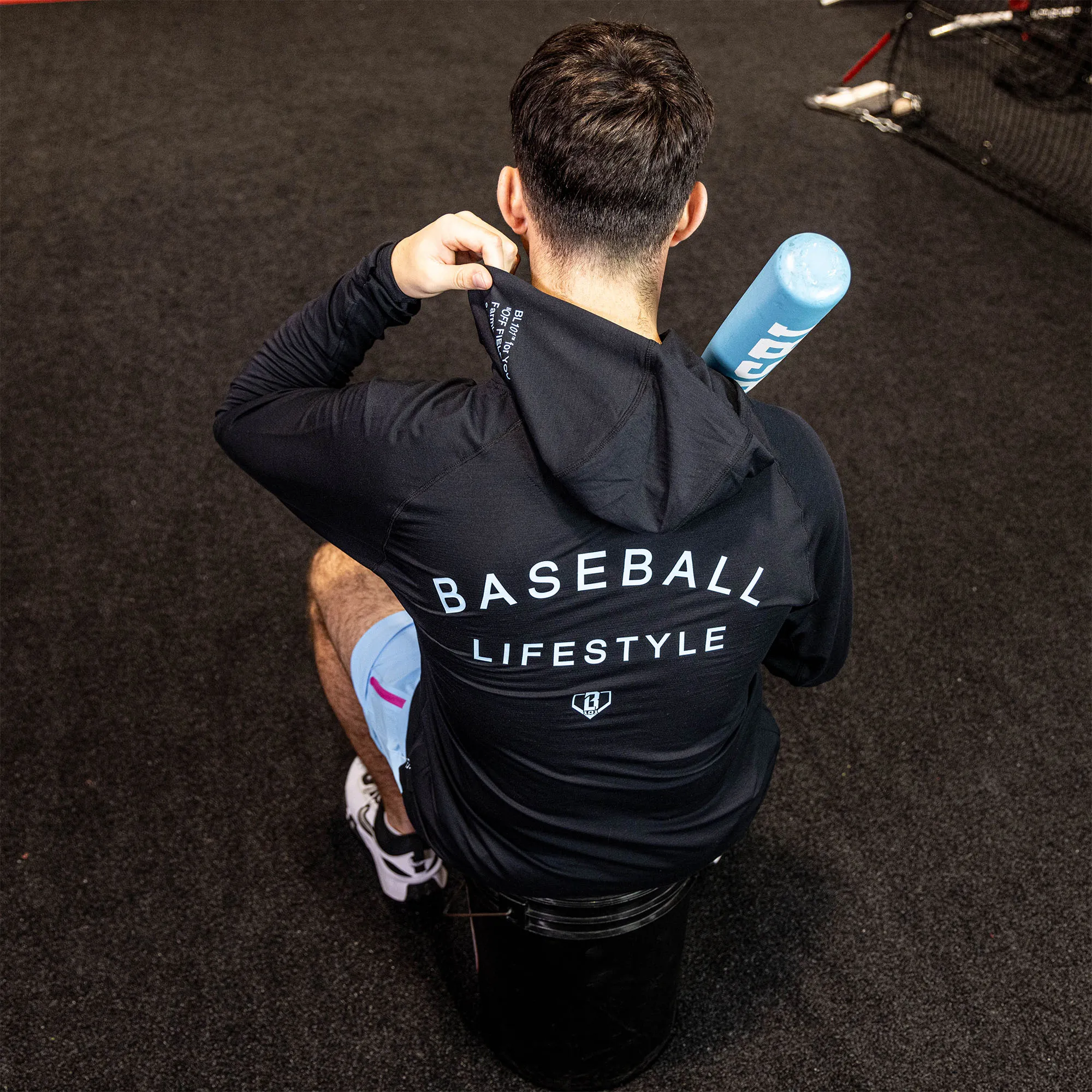 Off-Field Hoodie V2 - Black/Light Blue