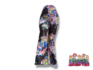 Oil Slick Flare Pants - UV Reactive - Made to Order