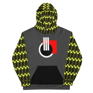 Origen Destination |On-Arrival Point of Origen Symbol-inspired Yellow/Gray Unisex Hoodie