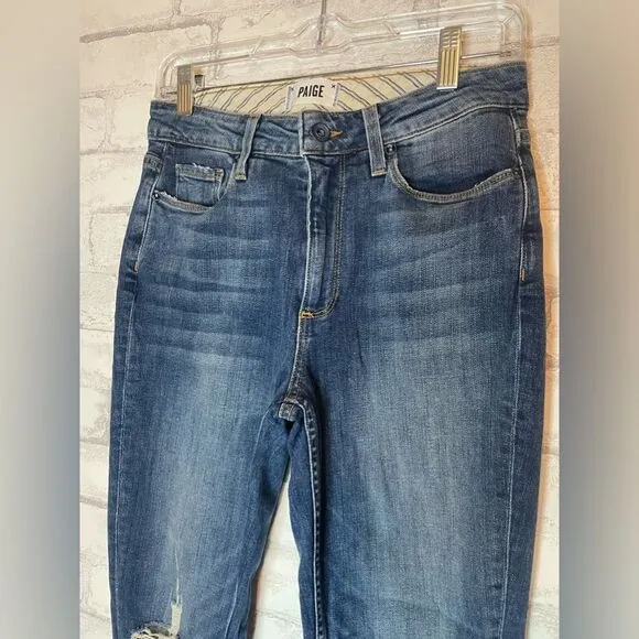 PAIGE Carter Slim Women's Distressed Skinny Jeans