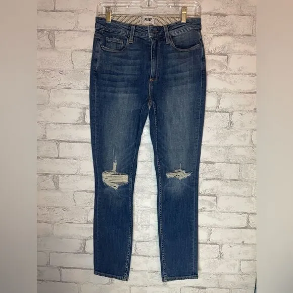 PAIGE Carter Slim Women's Distressed Skinny Jeans