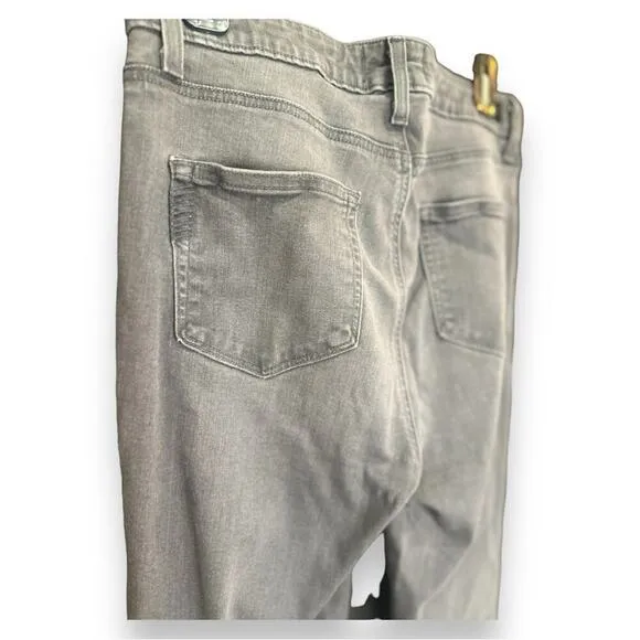 Paige - Hoxton High Rise Ankle Skinny Jeans in Gray Peaks