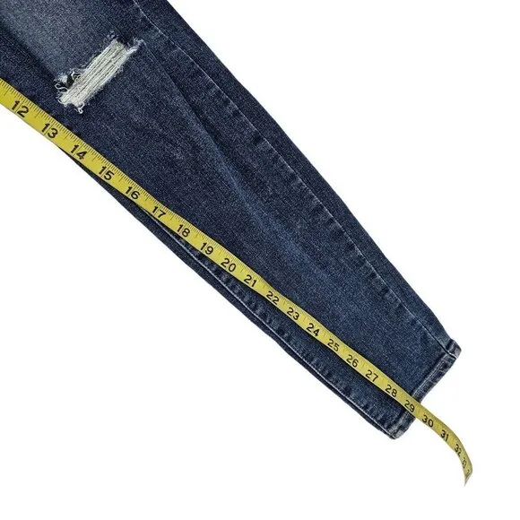 Paige Hoxton Ultra Skinny Women’s Distressed Ripped Mid Rise Blue Jeans Size 30
