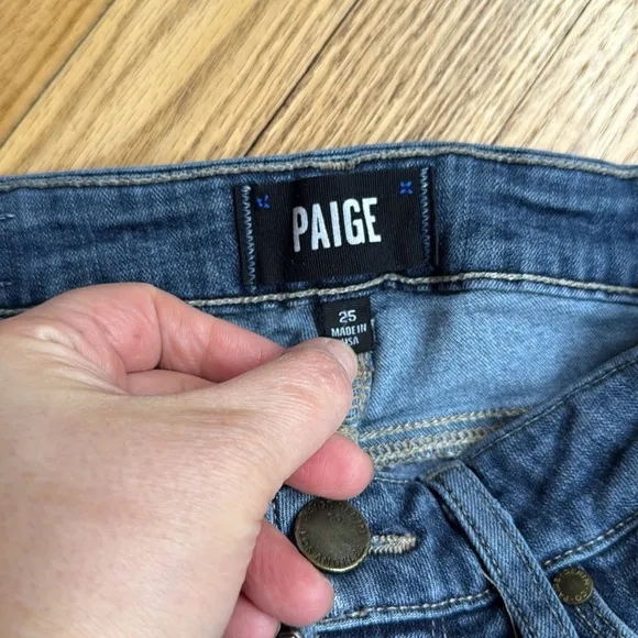 Paige Verdugo Ankle Skinny Jeans Size 25 Made in USA