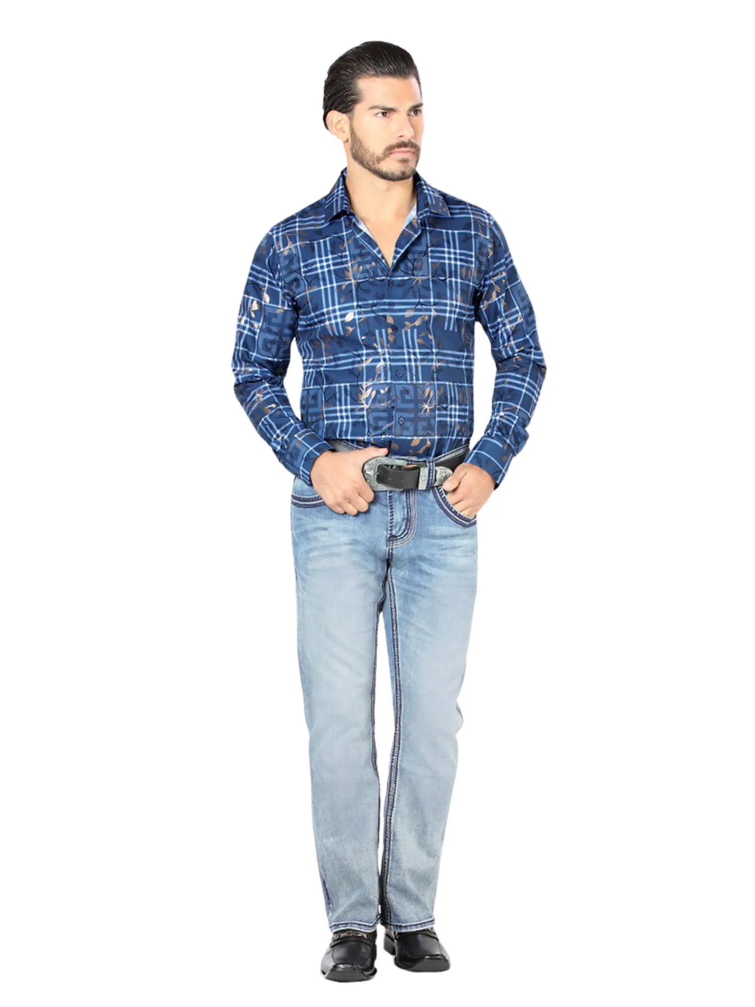 Pantalon Vaquero de Mezclilla Stretch Boot Cut para Hombre 'Lamasini' - ID: 1851