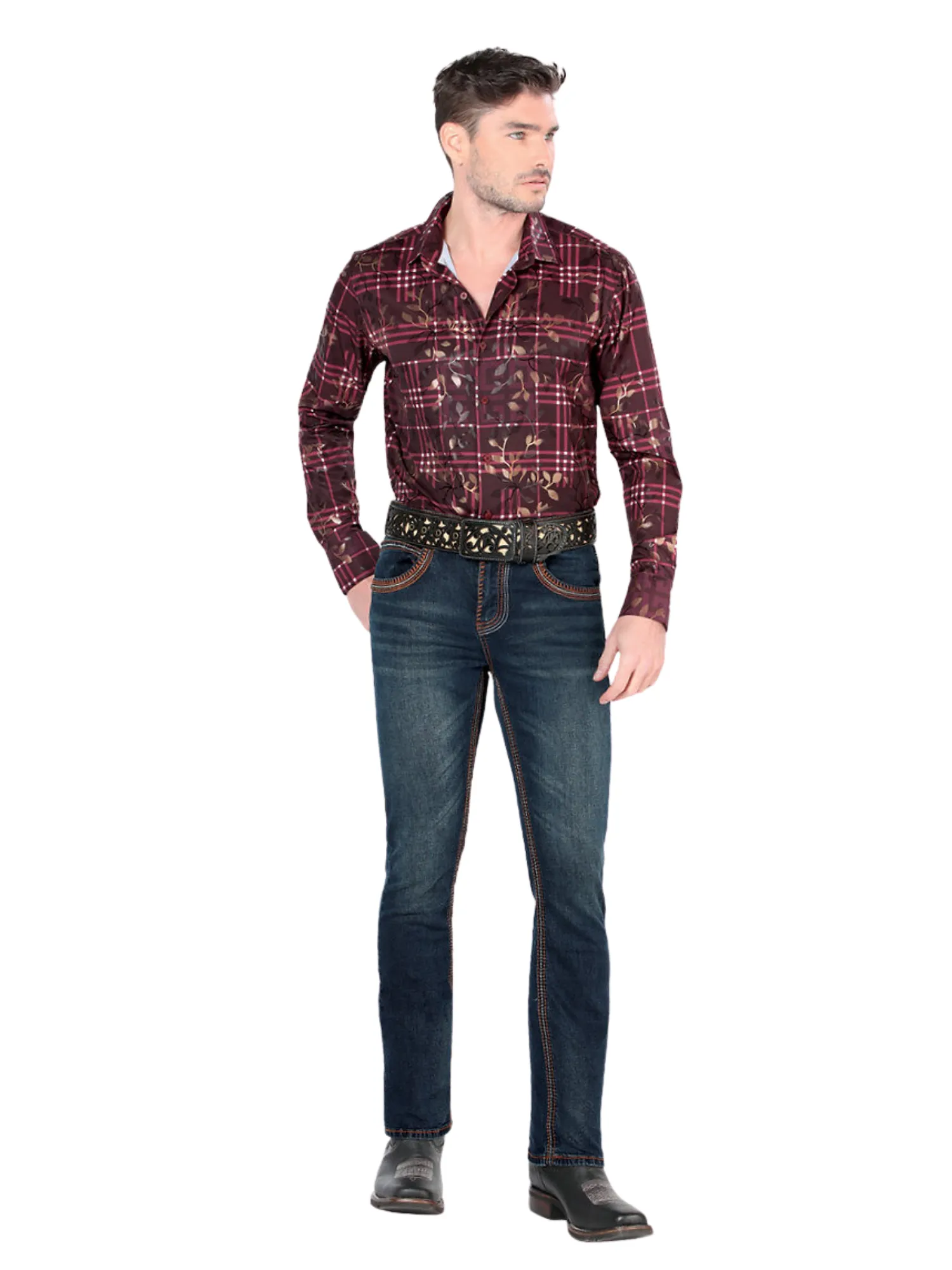 Pantalon Vaquero de Mezclilla Stretch Boot Cut para Hombre 'Lamasini' - ID: 1851