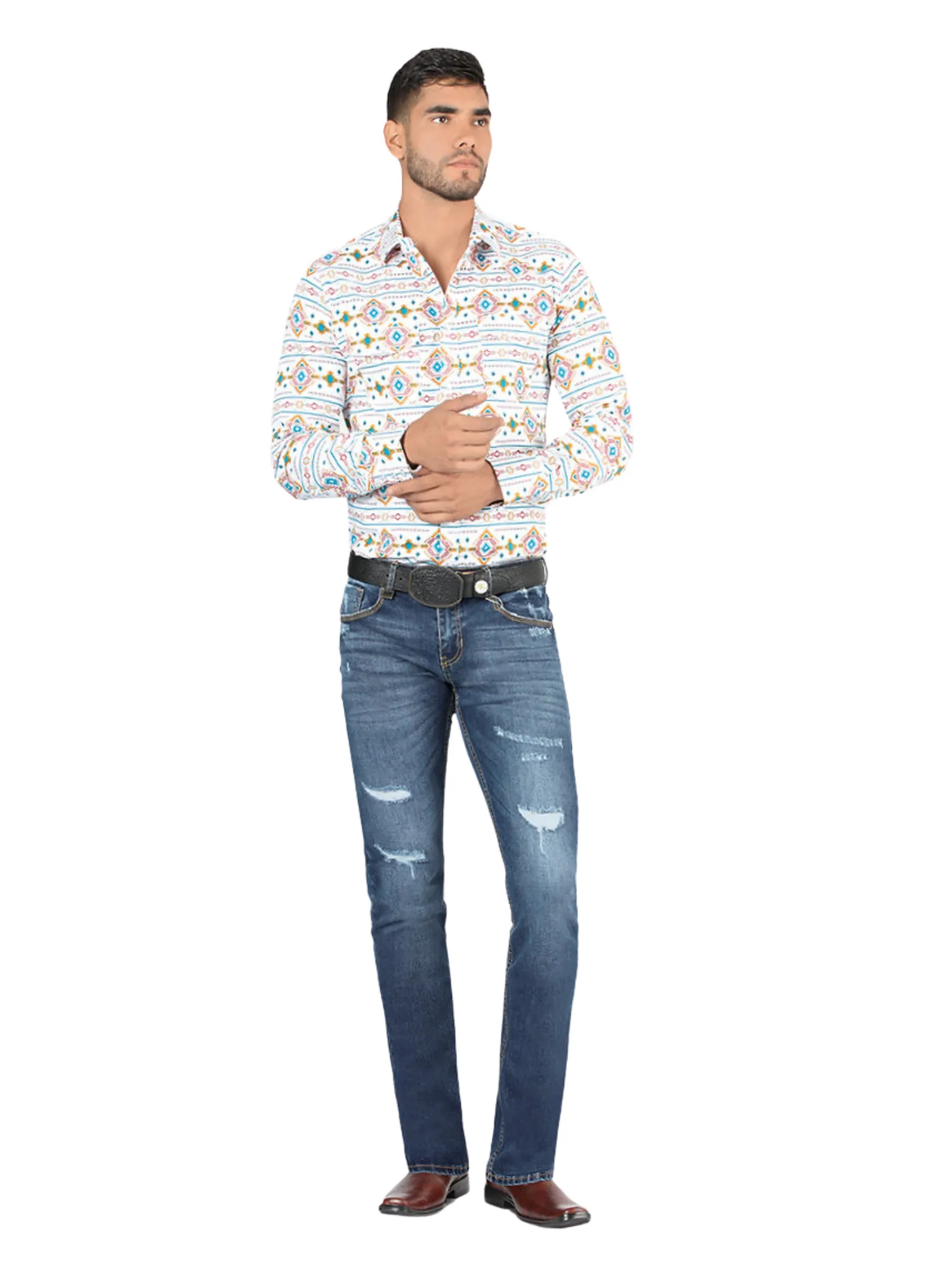 Pantalon Vaquero de Mezclilla Stretch para Hombre 'Montero' - ID: 5306
