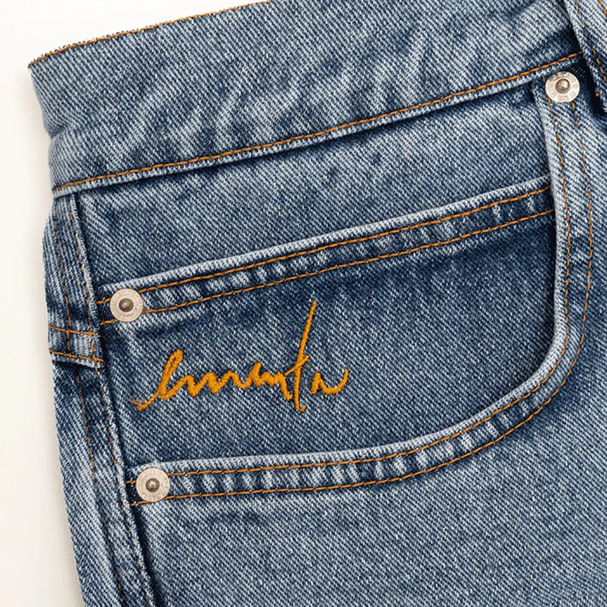 Pantalones Cortos Ementa Ikon Denim Blue Washed