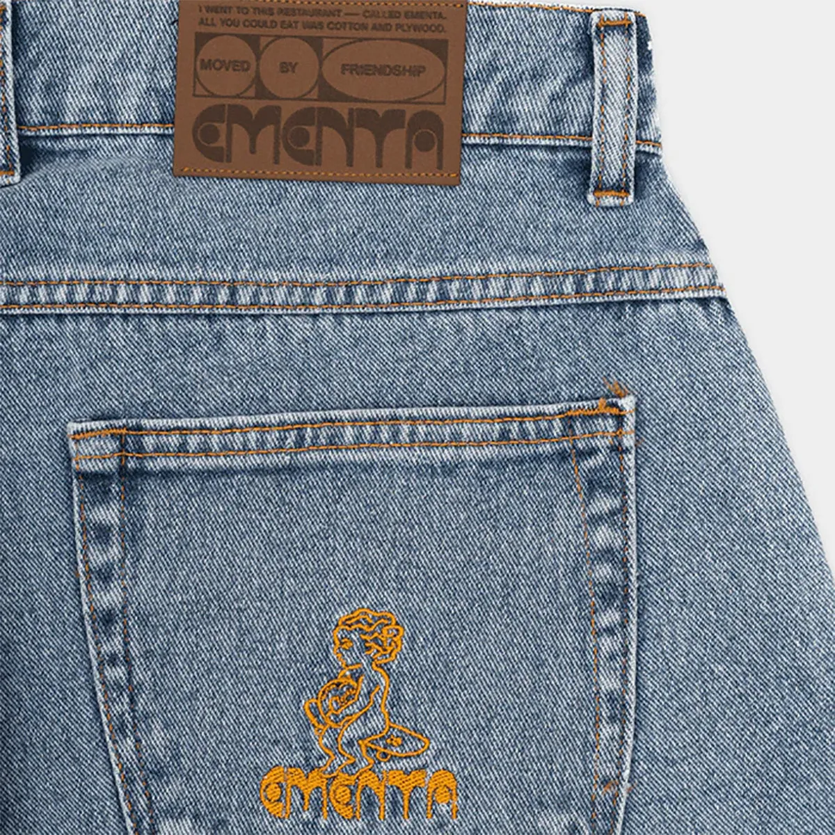 Pantalones Cortos Ementa Ikon Denim Blue Washed