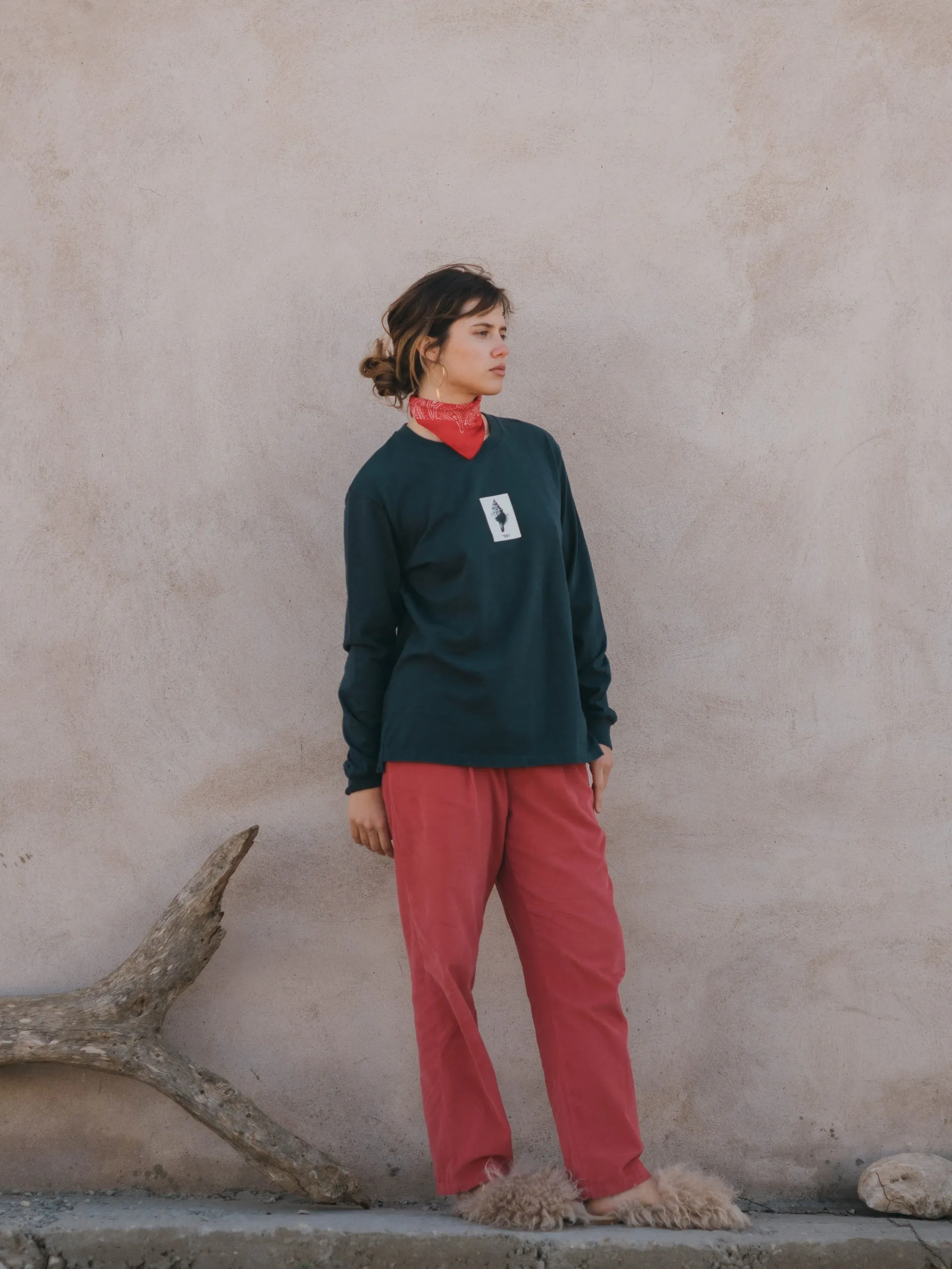 PANTS CHINO SMALL CORDS FRAMBOISE