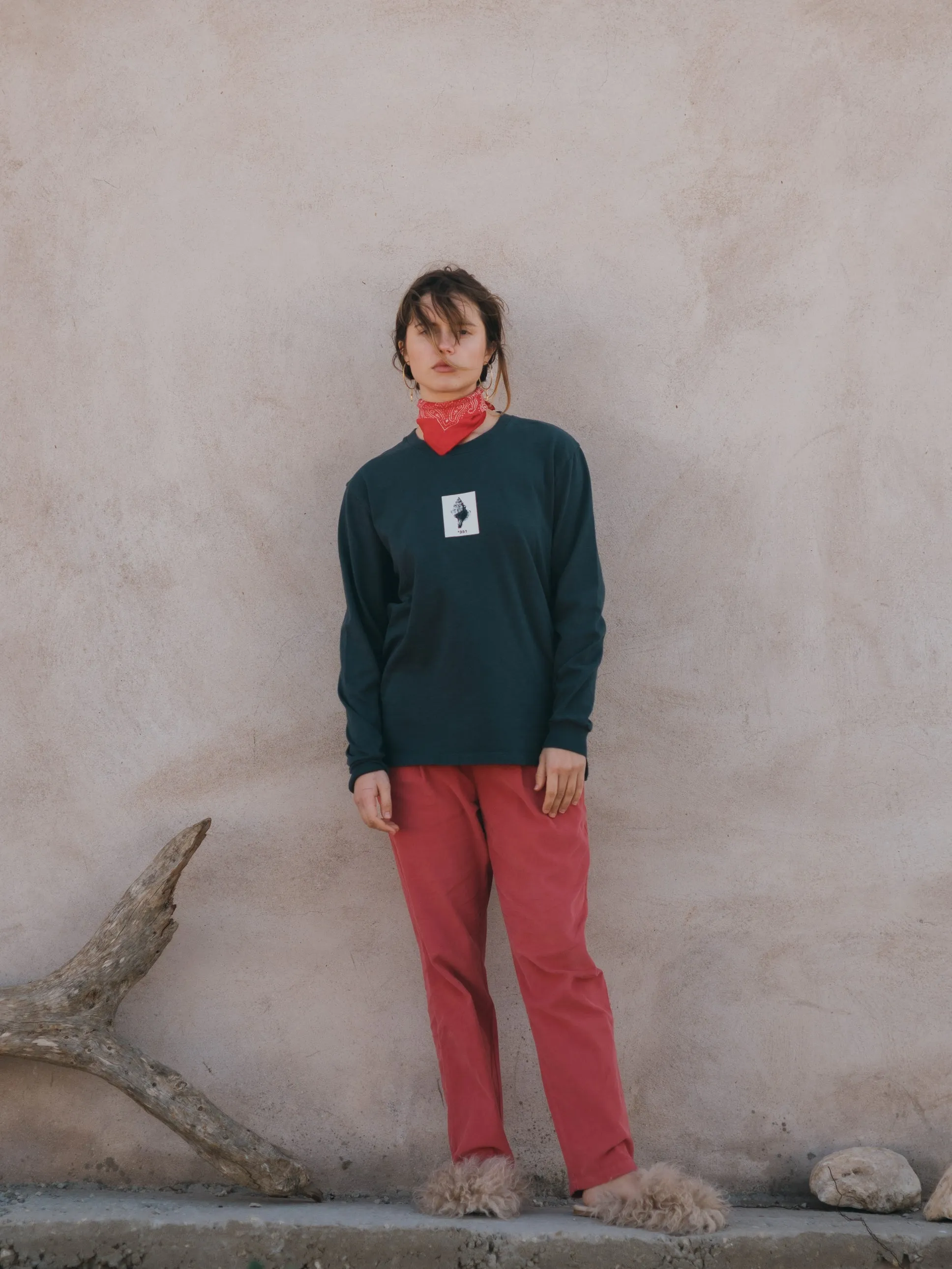 PANTS CHINO SMALL CORDS FRAMBOISE