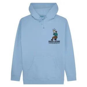 PASSPORT WINE 'EM HOODIE - LIGHT BLUE