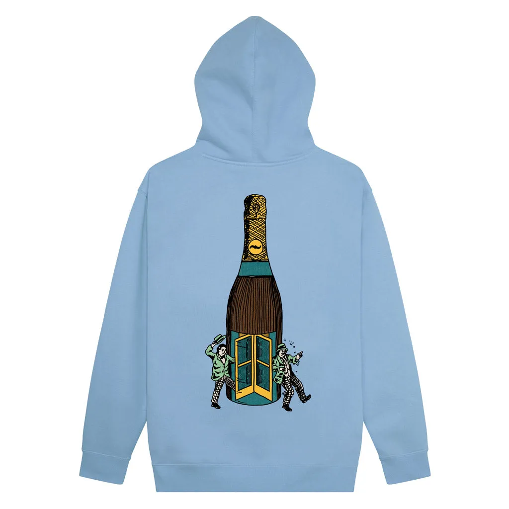 PASSPORT WINE 'EM HOODIE - LIGHT BLUE