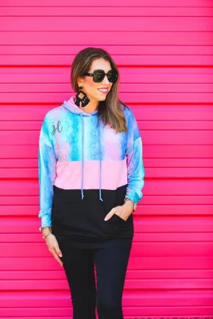 Pastel Snakeskin Hoodie