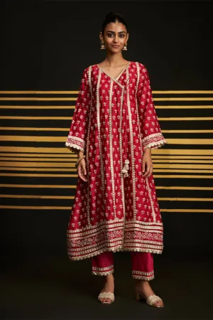 Patola Anarkali Kurta Set