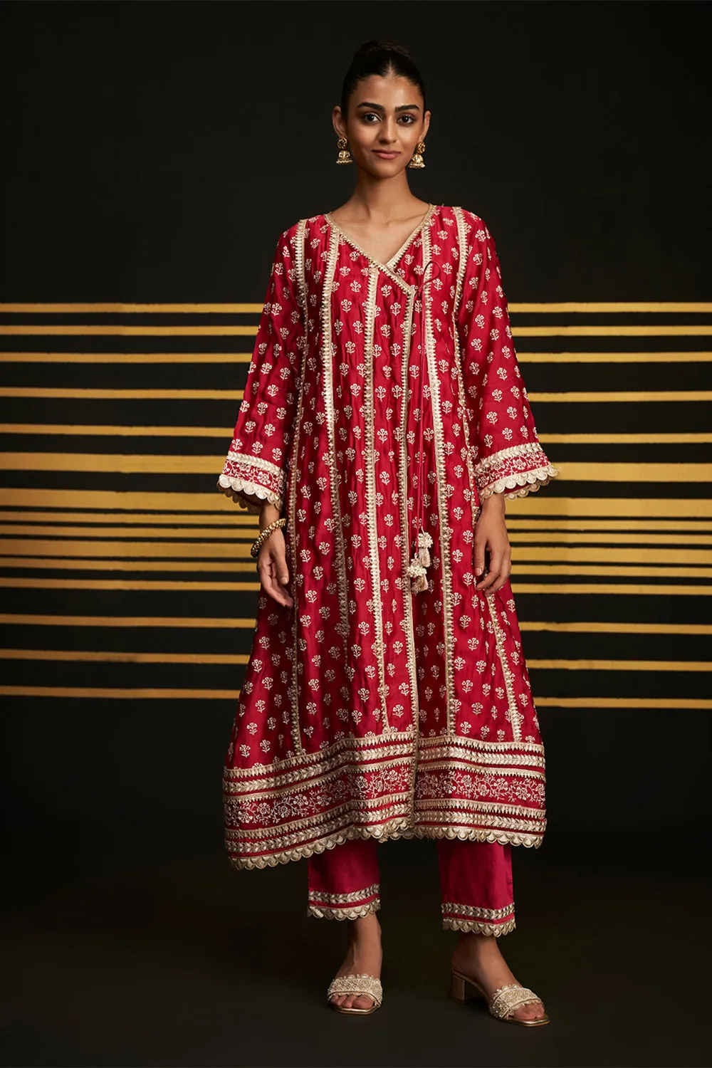 Patola Anarkali Kurta Set