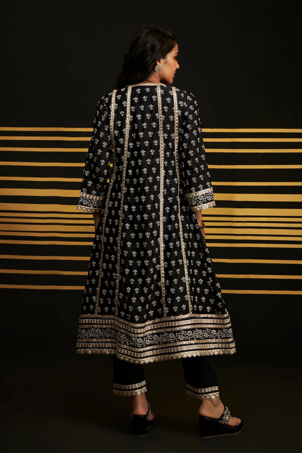 Patola Anarkali Kurta Set