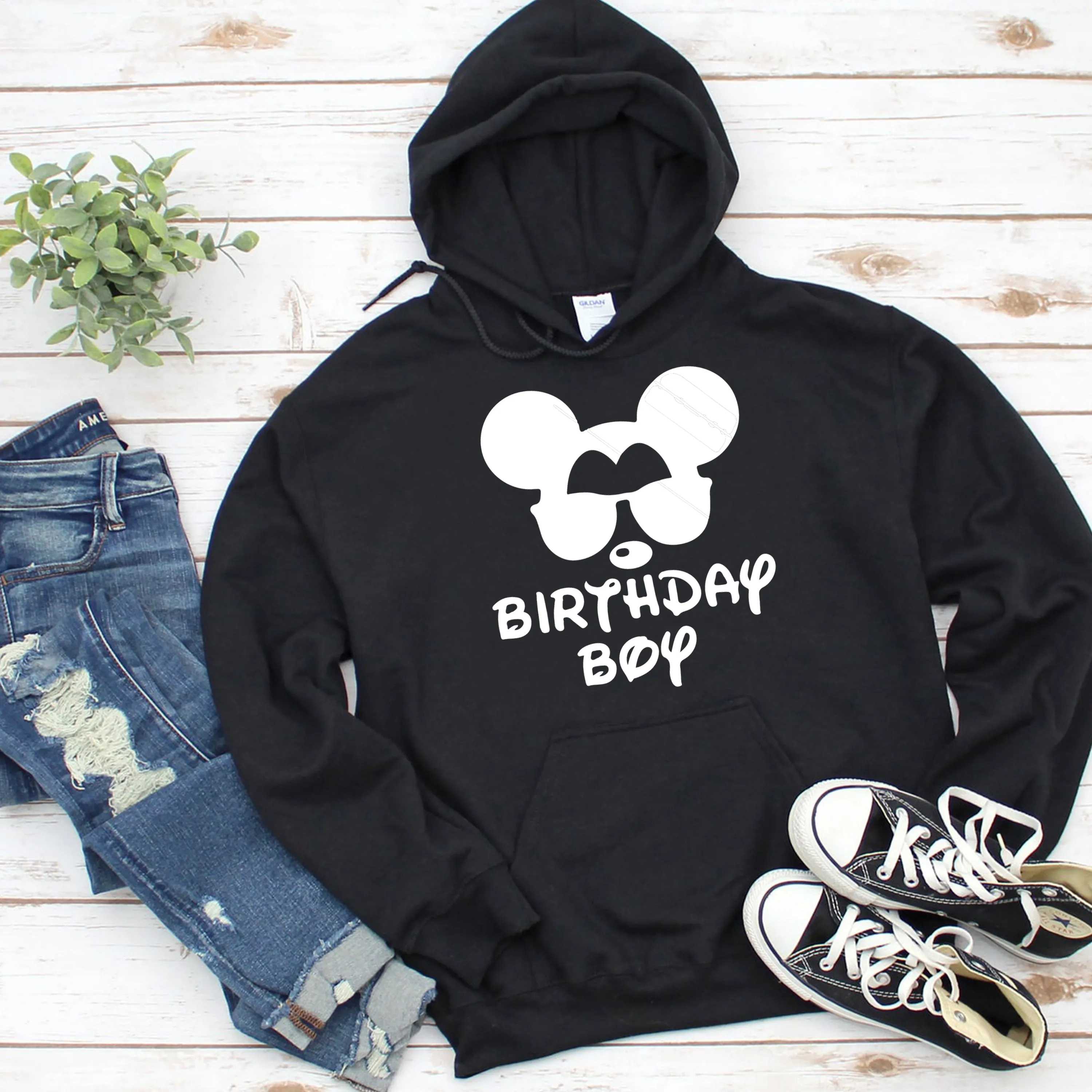 Personalised Birthday Boy Hoodie | Mickey Mouse Birthday Hoodie