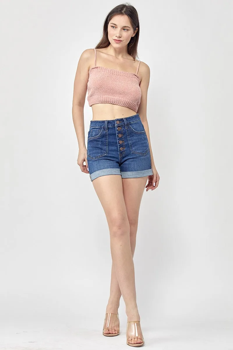 Peyton Patch Pocket Roll-Up Shorts