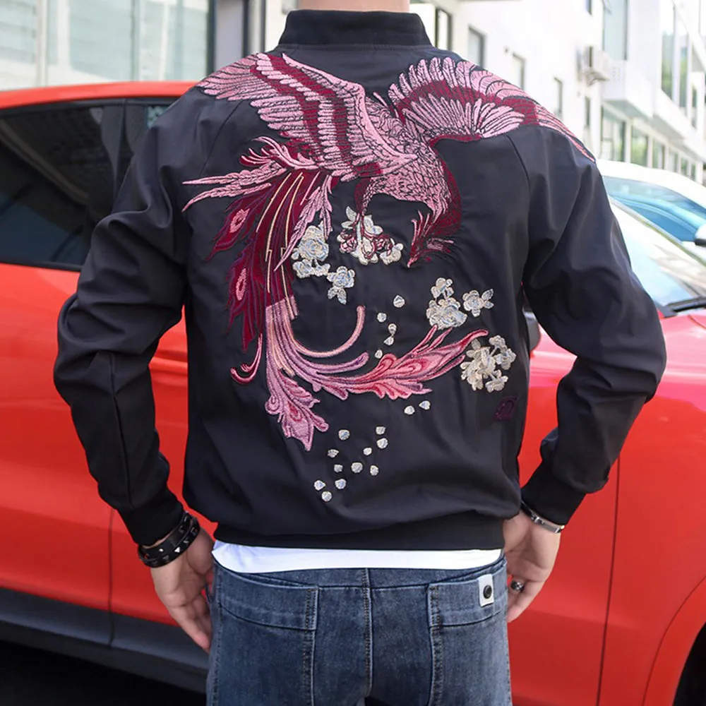 Phoenix Sakura Sukajan Bomber Jacket (54% OFF)