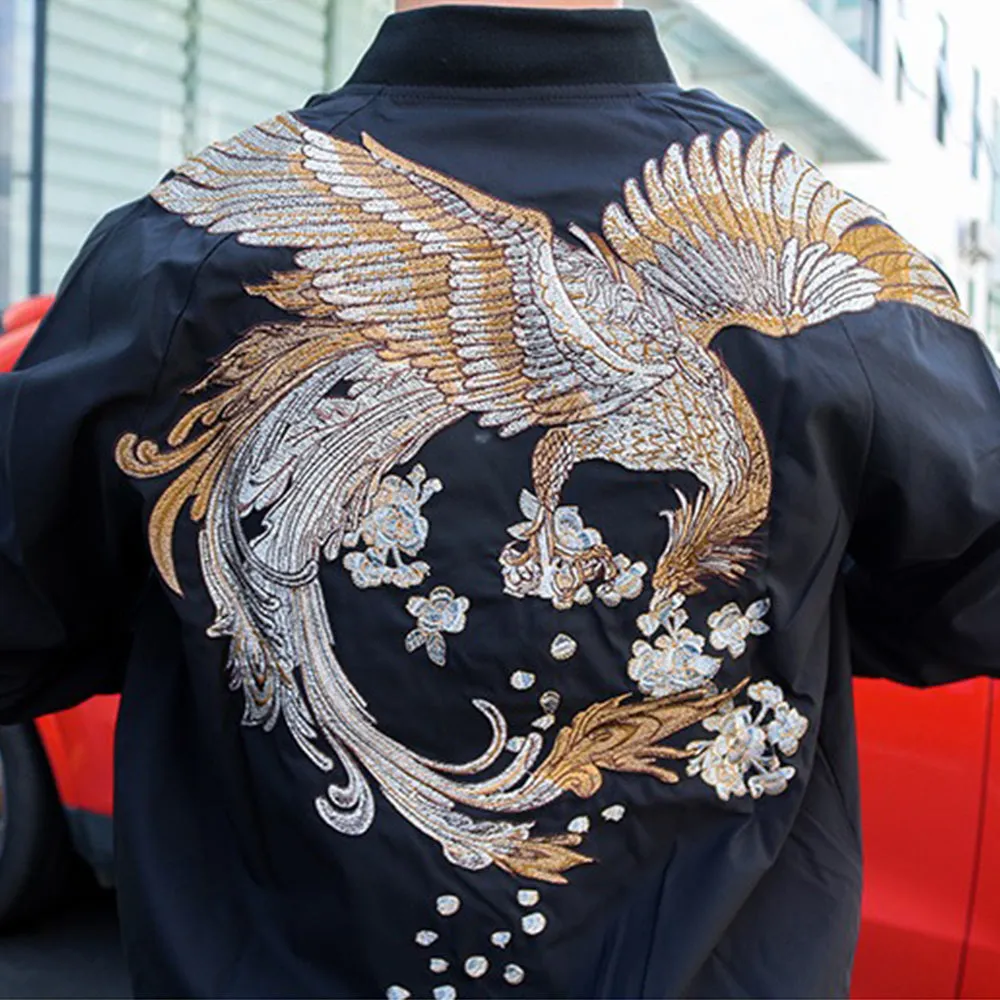 Phoenix Sakura Sukajan Bomber Jacket (54% OFF)