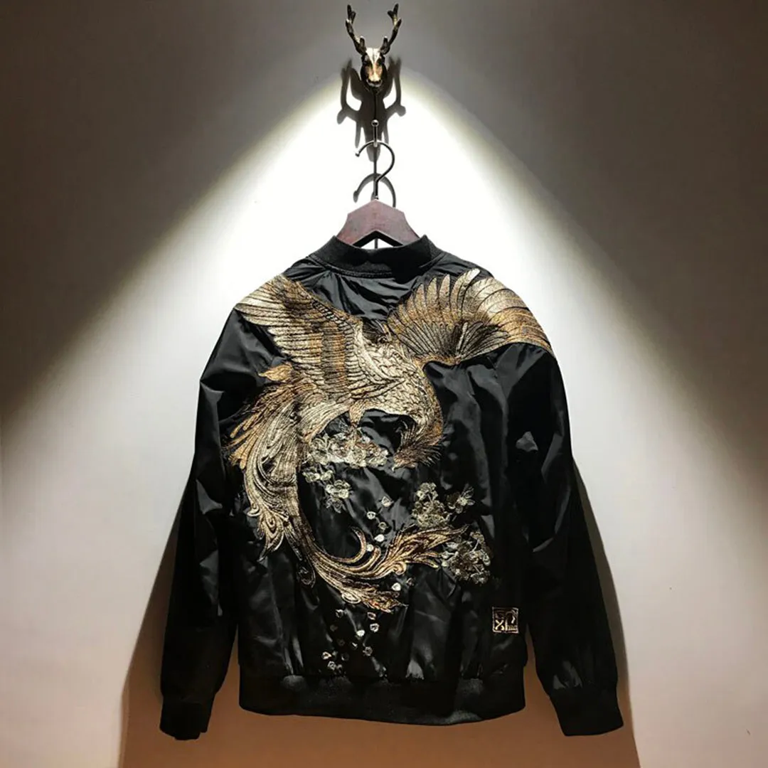 Phoenix Sakura Sukajan Bomber Jacket (54% OFF)