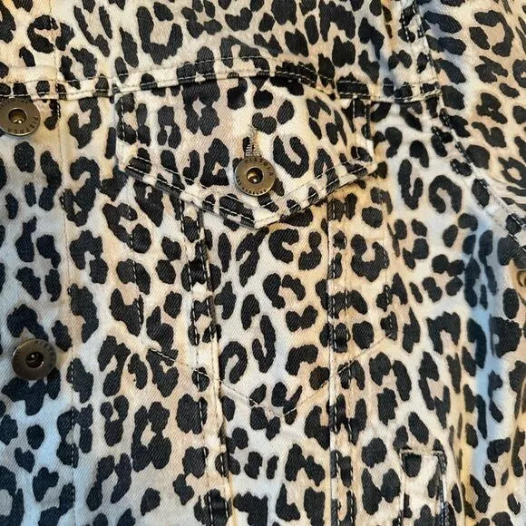 PISTOLA Cheetah Jean Jacket