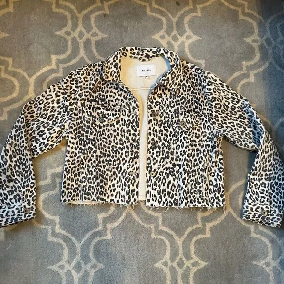 PISTOLA Cheetah Jean Jacket