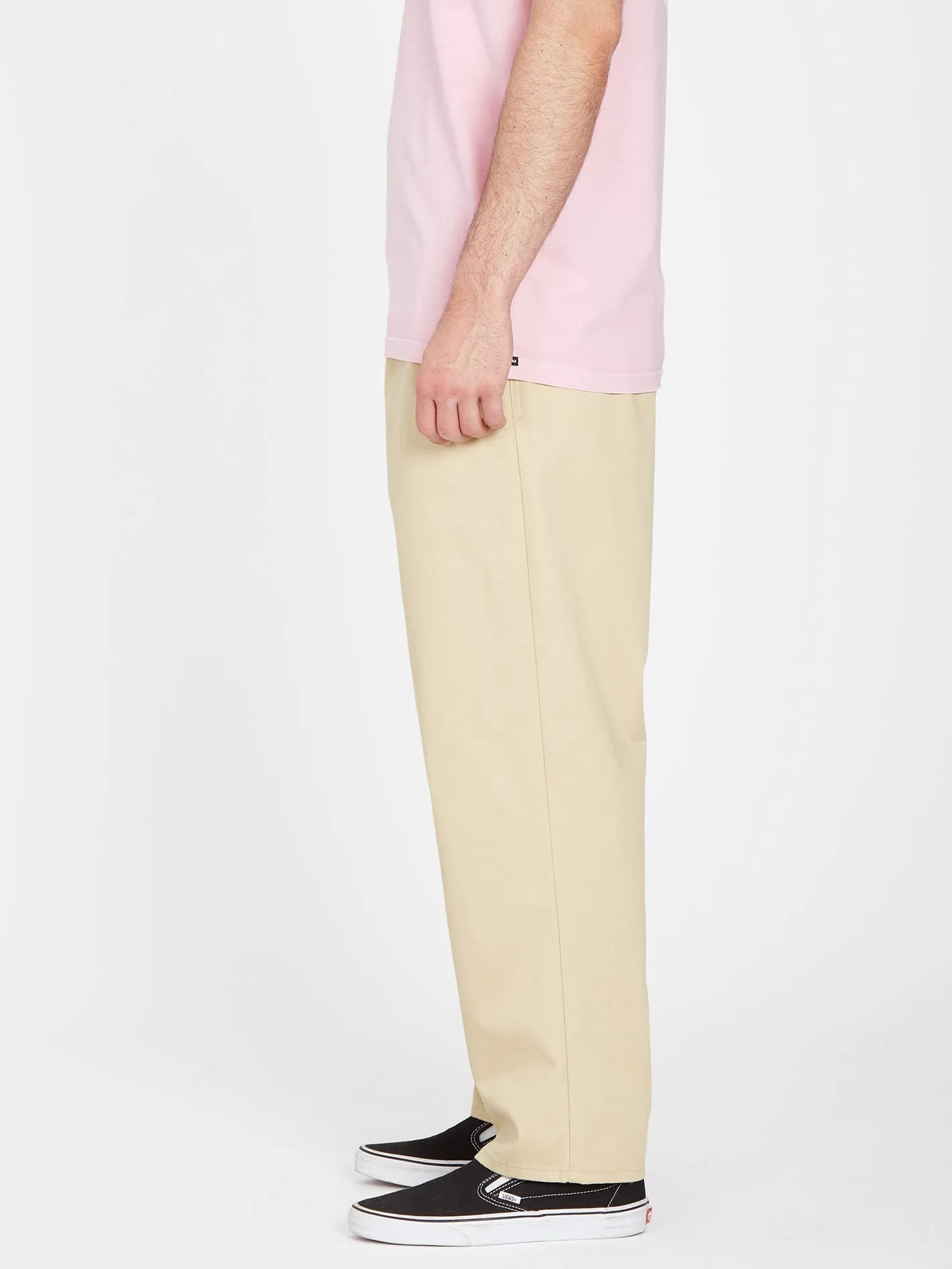 Pleated Chino Hose - ALMOND