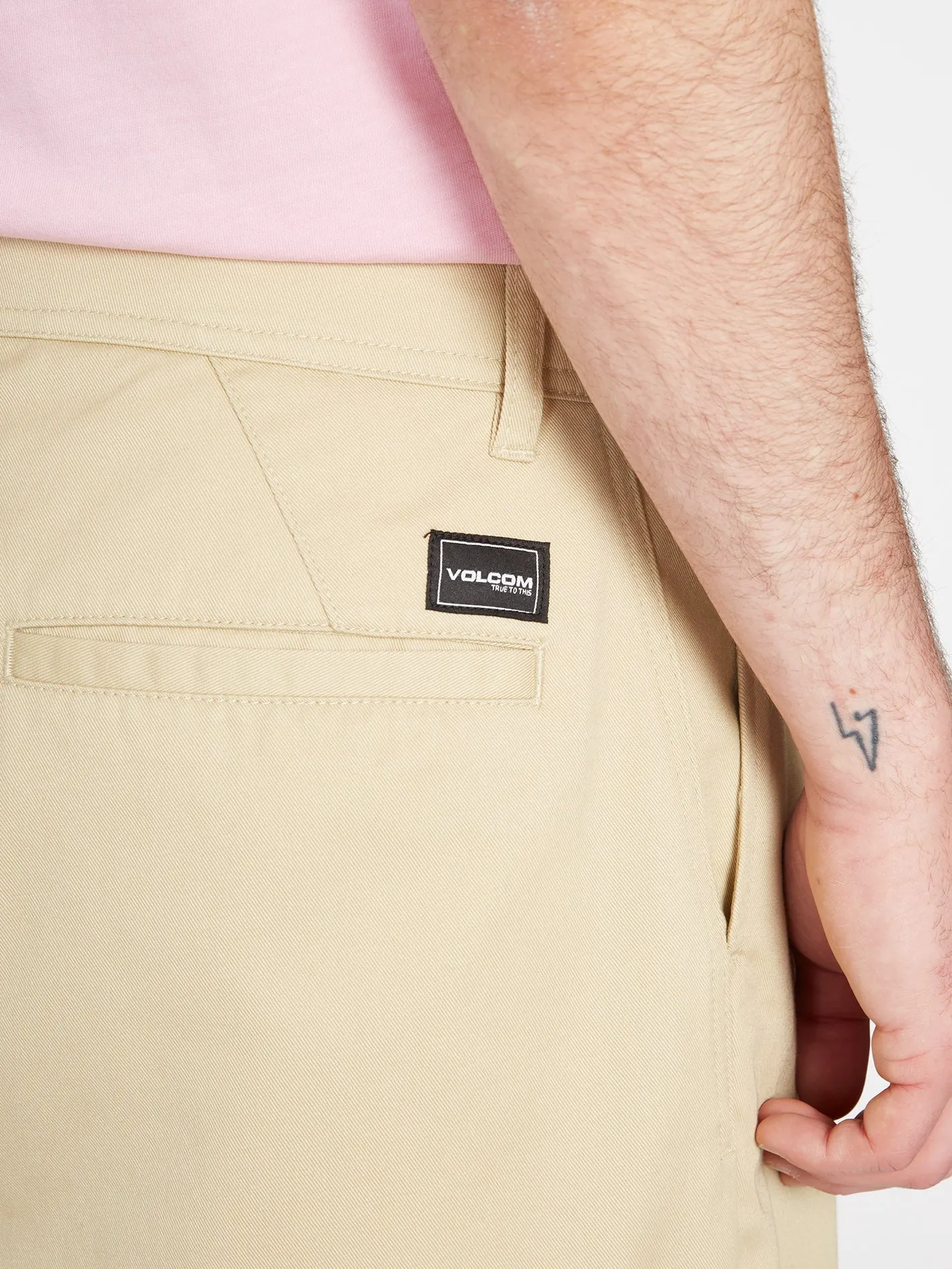 Pleated Chino Hose - ALMOND