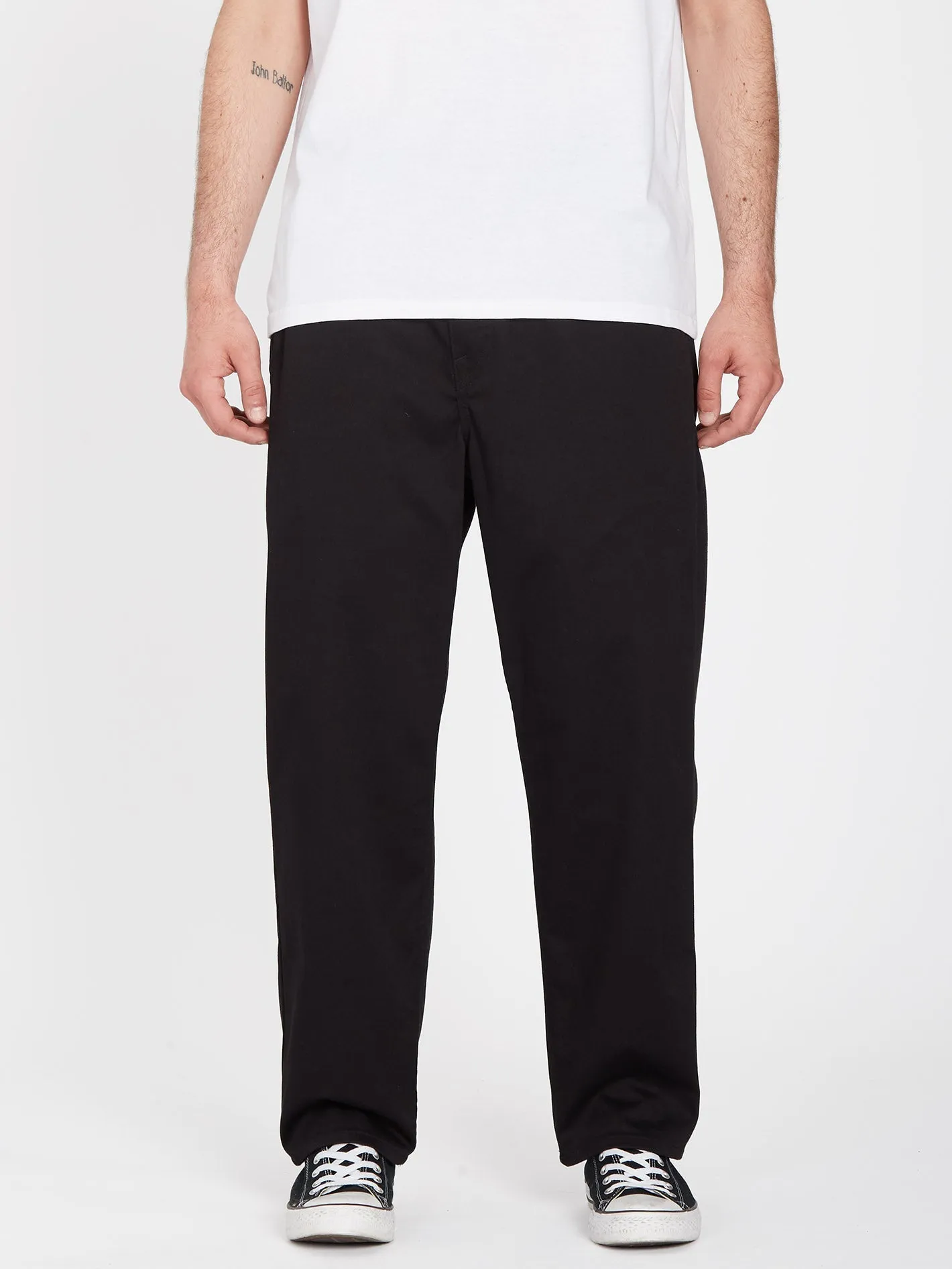 Pleated Chino Hose - BLACK