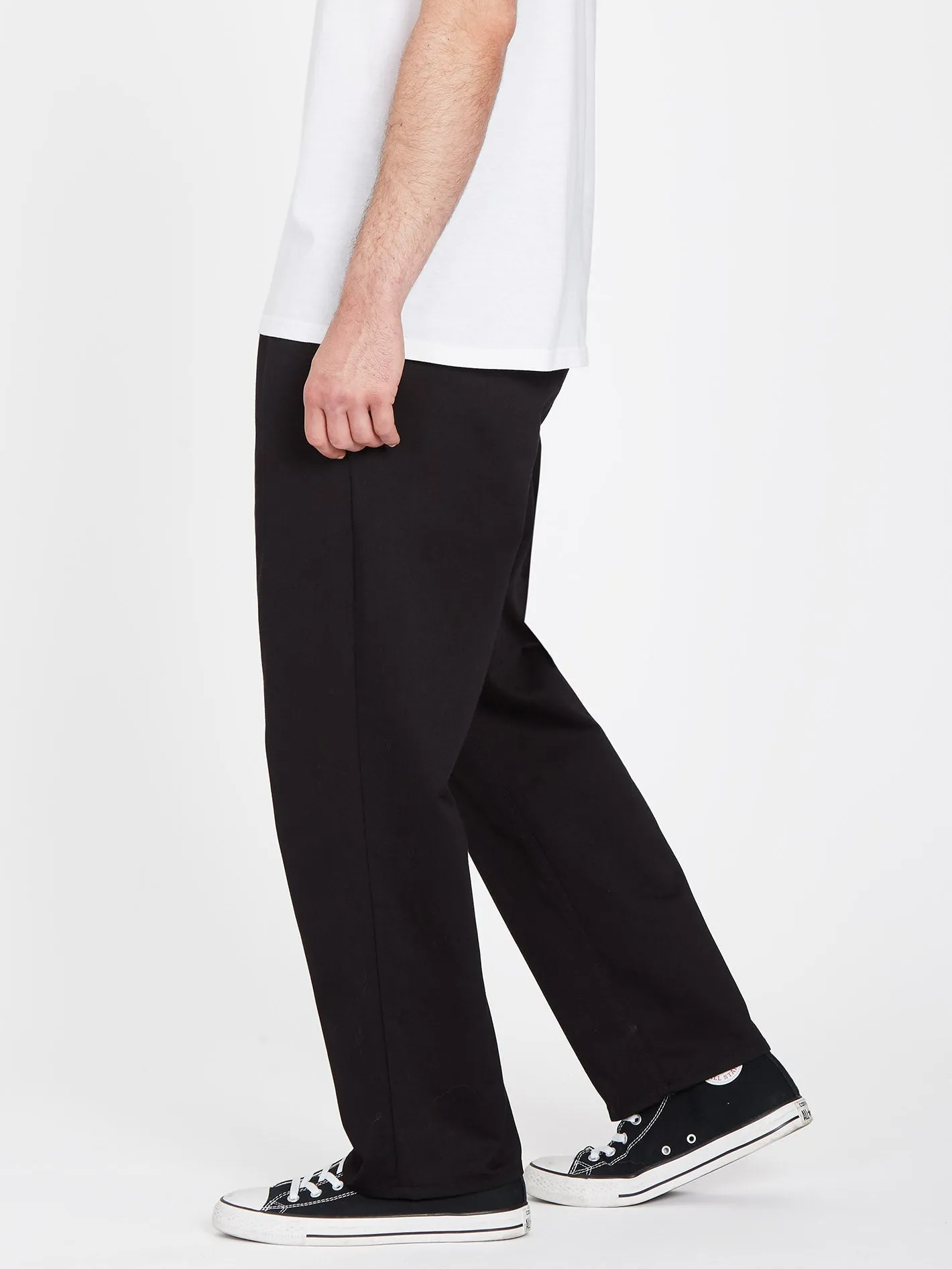 Pleated Chino Hose - BLACK