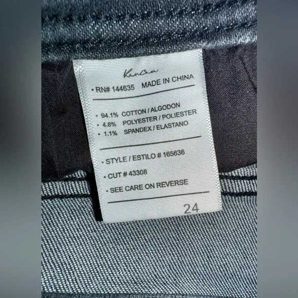 Plus Size 24 Short KanCan Skinny High Rise Black Jean NWOT
