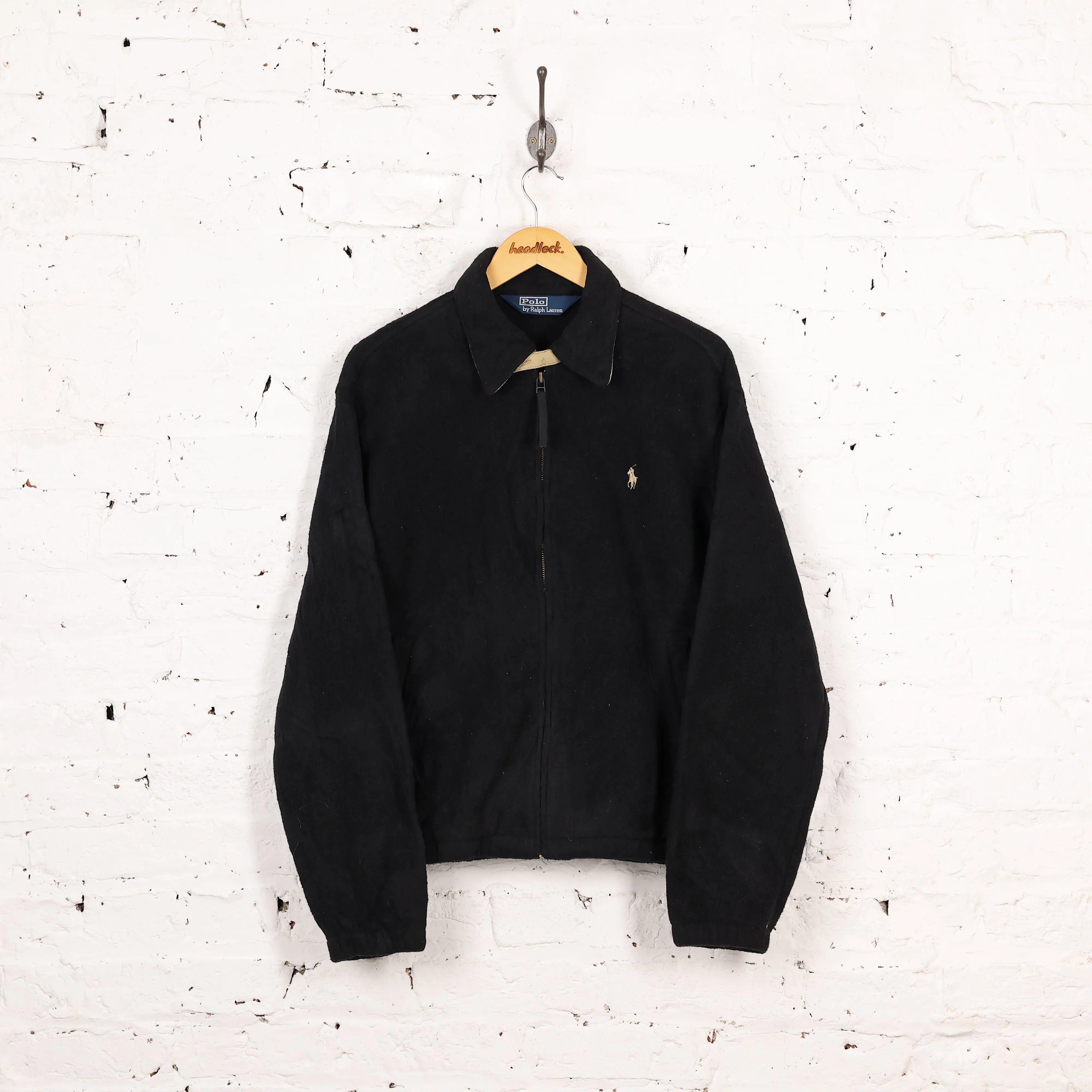 Polo Ralph Lauren Bomber Fleece Jacket - Black - M
