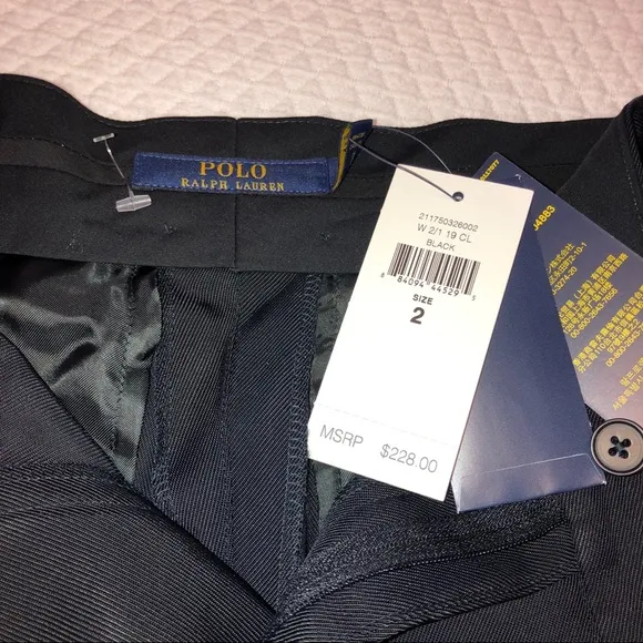 Polo Ralph Lauren Ladies Black Dress Shorts Size 2