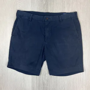 Polo Ralph Lauren Mens Navy Blue Chino Shorts Size 36