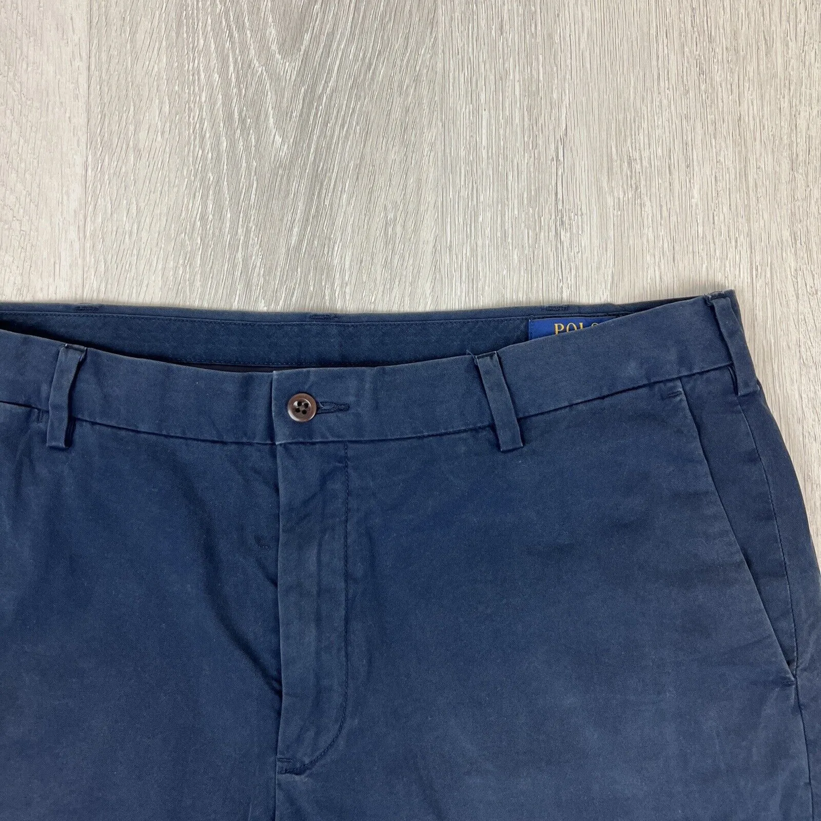 Polo Ralph Lauren Mens Navy Blue Chino Shorts Size 36