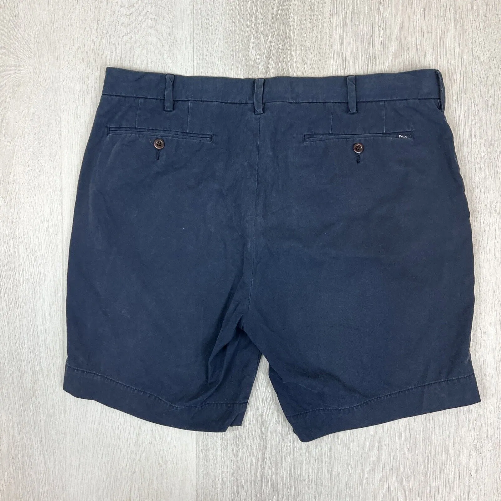 Polo Ralph Lauren Mens Navy Blue Chino Shorts Size 36