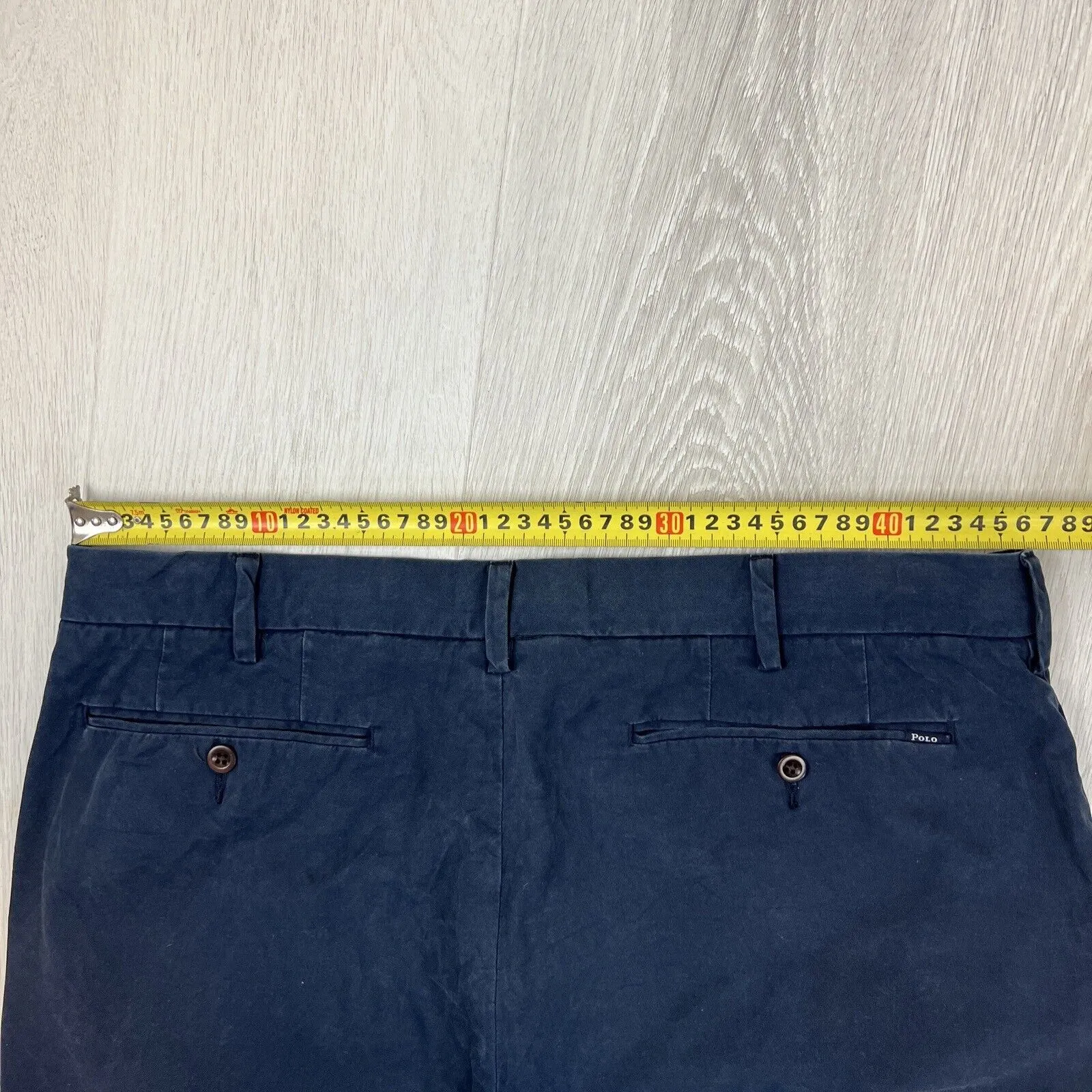 Polo Ralph Lauren Mens Navy Blue Chino Shorts Size 36