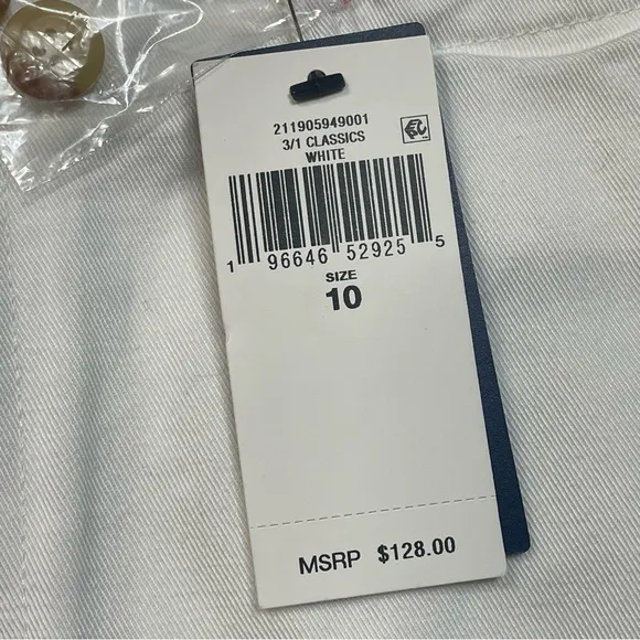 Polo Ralph Lauren Women’s 3” Chino Twill Short White‎ Size 10 NWT $128
